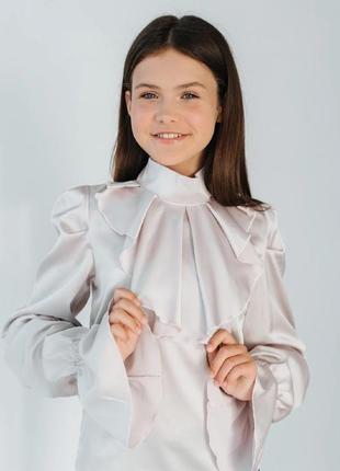 Изысканная школьная - праздничная блуза - блузка