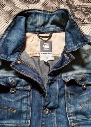 Брендовая фирменная джинсовая куртка g-star raw,оригинал,новая,размер xs-s.3 фото