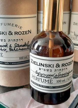 Zielinski & rozen cedarwood & sandalwood & amber, patchouli💥оригінал 2 мл розпив7 фото