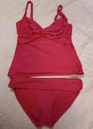 Классный стильный купальник танкини майка и плавки в бассейн пляж
