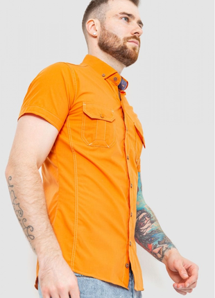Сорочка чоловіча класична -уцінка колір помаранчевий