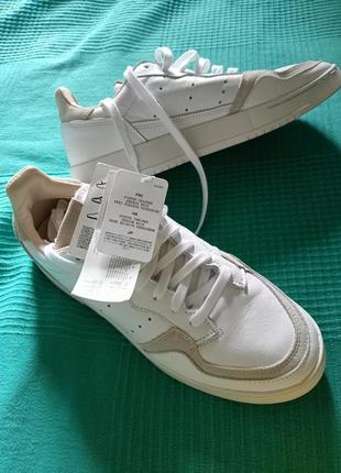 Роскошные белоснежные кроссовки adidas super court7 фото
