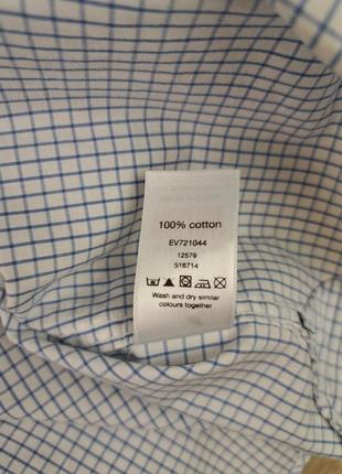 Рендовая натуральная рубашка хлопок 100% stone bay🤍🩵8 фото