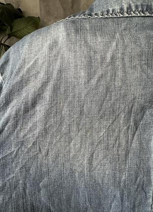 Стильний джинсовий піджак оверсайз унісекс5 фото