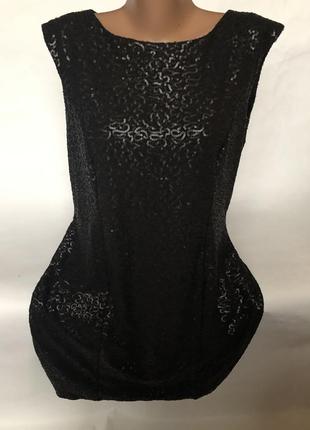 Шикарное платье в пайетках