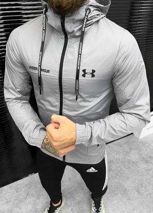 Чоловіча вітровка under armour grey2 фото