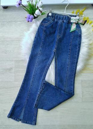 Крутые джинсы для девочек, 2 цвета1 фото