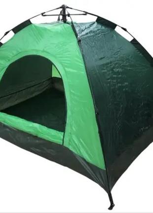 Палатка автоматическая 6-ти местная зеленая размер 2х2,5 метра для кемпинга