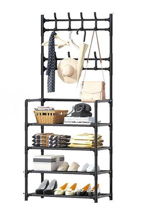 Вешалка для одежды simple floor clothes rack size 60x30x151 см