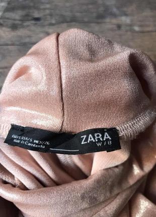 Боди zara/цвет пудра с переливом9 фото