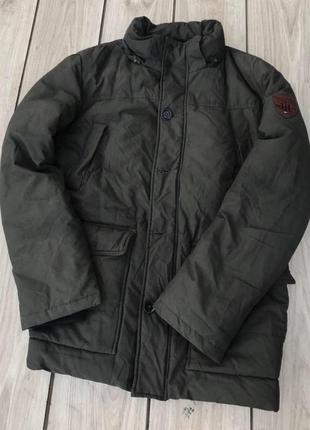 Пуховик tommy hilfiger стильный актуальный теплий куртка пальто8 фото