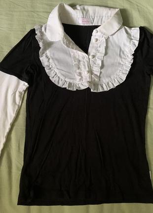Блуза школьная кофта рубашка4 фото