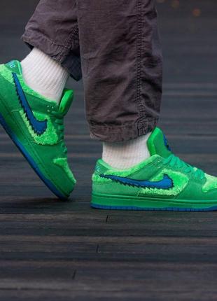 Кроссовки nike sb dunk low grateful dead bears green3 фото