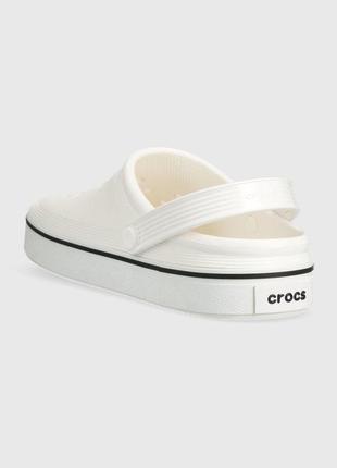 Шлепанцы crocs crocband clean clog белые кроксы купить9 фото