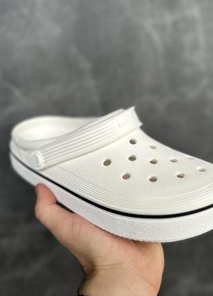 Шльопанці crocs crocband clean clog крокси білі придбати7 фото