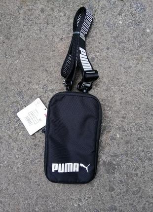 Сумка маленькая для телефона на плечо puma tape sling bag оригинал1 фото