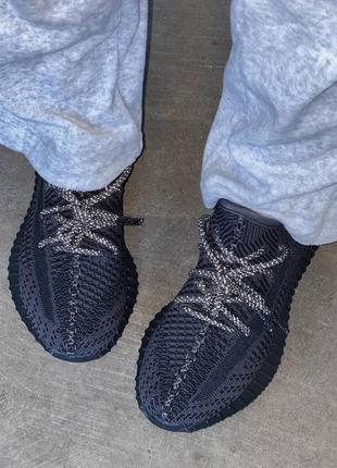 Кросівки adidas yeezy black*(ref шнурки) premium10 фото