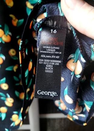 Новая, оригинальная блуза блузка апельсины. тонкая. george6 фото