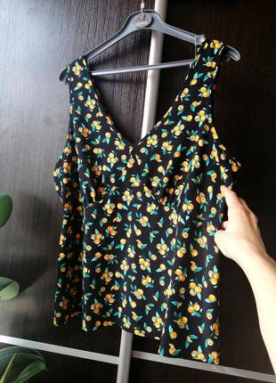 Новая, оригинальная блуза блузка апельсины. тонкая. george1 фото