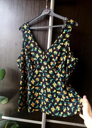 Новая, оригинальная блуза блузка апельсины. тонкая. george4 фото