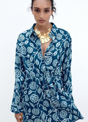 Блузка с принтом, платье - блуза, туника1 фото