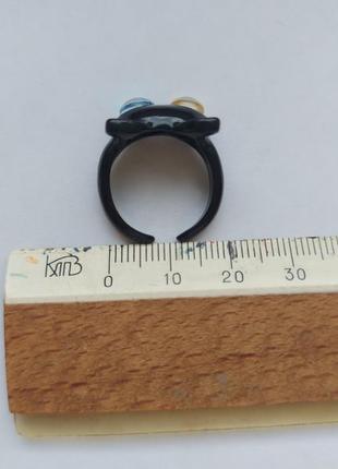Кольцо кольца кольццо 💍  Котик желто голубые глаза5 фото