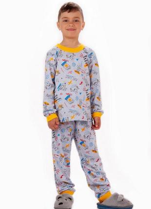 5цветов🌈хлопковая пижама дено, монстры, мяч, легкая качественная пижама для мальчика, хлопковая пижама дино, монстры, мяч, легкая пижама для мальчика3 фото