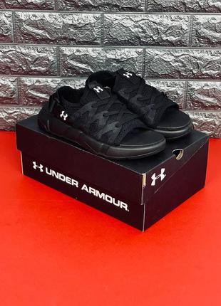 Under armour сандалии мужские черные размеры 38-432 фото