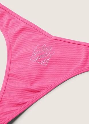 Розовые стринги pink victoria’s secret