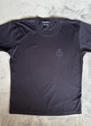 Чоловіча темно-синя футболка escada, розмір 44