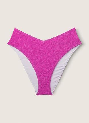 Розовый сияющий купальник бикини victoria’s secret original4 фото