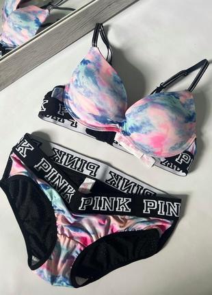 Купальник pink под victoria’s secret push up