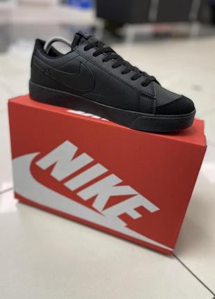 Кеди nike blazer low (all black)