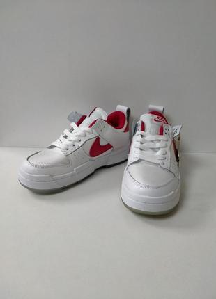 Кроссовки женские nike,белые с красным,кожа,на шнурках.и-4541.
размеры:36;37;38;39;40;41.
цена -1950грн3 фото