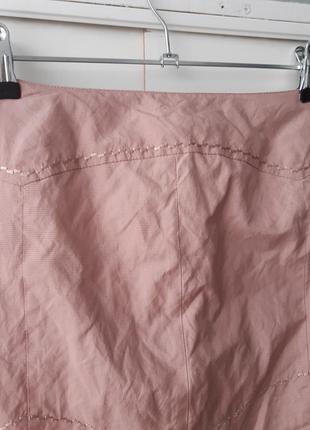 Утепленная пудровая юбка карандаш finn flare, размер xs5 фото