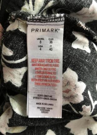 Primark ніжне плаття в квіти квітковий принт з v-подібним вирізом на ґудзиках9 фото