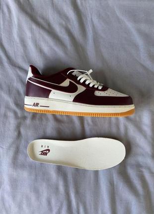 Мужские кроссовки nike air force college pack night maroon / smb5 фото