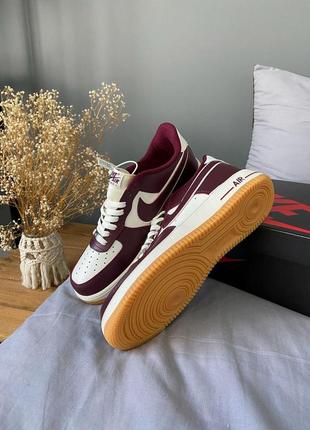 Мужские кроссовки nike air force college pack night maroon / smb7 фото