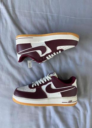 Мужские кроссовки nike air force college pack night maroon / smb6 фото