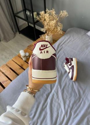 Мужские кроссовки nike air force college pack night maroon / smb8 фото