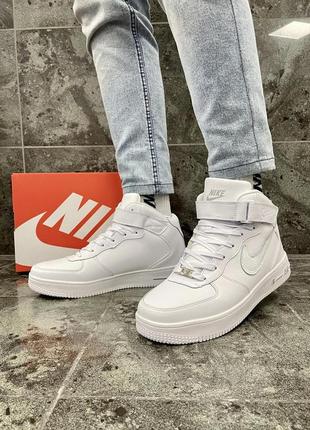 Nike air force winter (all white) / зимние кроссовки3 фото