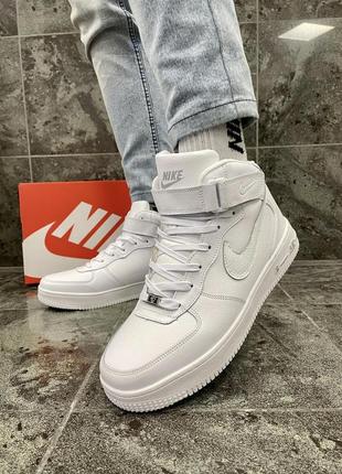 Nike air force winter (all white) / зимние кроссовки6 фото