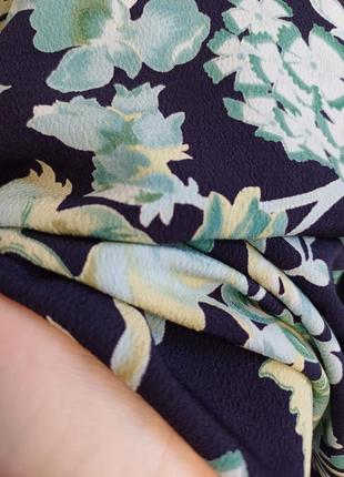 Фирменная длинная юбка/юбка в пол в красочный принт крупные листья, размер 2хл-3хл6 фото