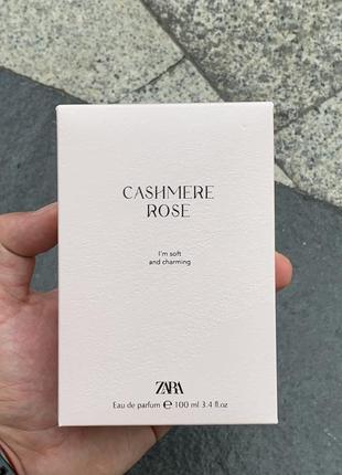 Духи женские zara cashmere rose 100ml, новые запечатанные