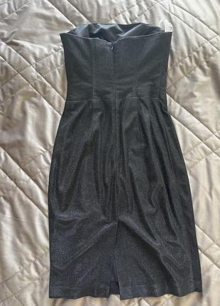Платье с корсетом оксана черная дизайнерская2 фото