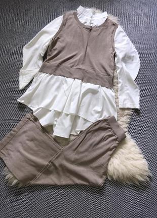 Костюм набор комплект блуза палаццо трикотажный laetitia mem6 фото