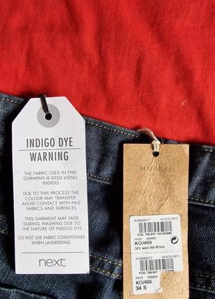 Фірмові англійські демісезонні зимові джинси next,нові з бірками,розмір 34.4 фото