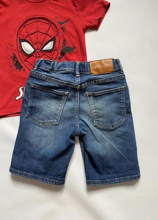 Футболка спайдермен рубашка джинсовая шорты джинсовые7 фото