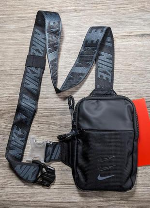 Сумка nike mini, барсетка найк, чёрная сумка nike, топ качество