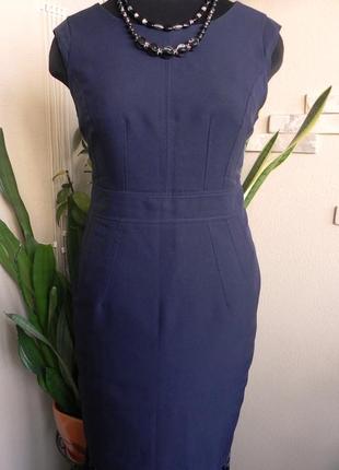 Чудовий офісний сарафан темно синього кольору